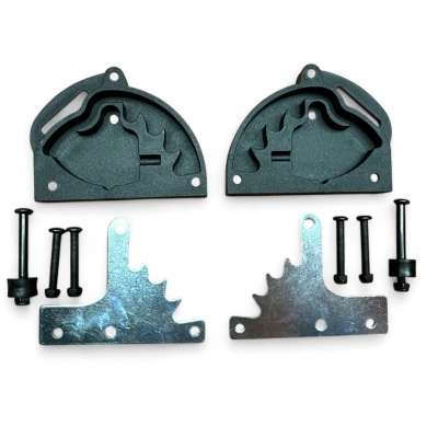 Regulacja oparcia CZARNA, w spacerówce TAKO, RIKO [wzmocniona] komplet (2szt), grzebień